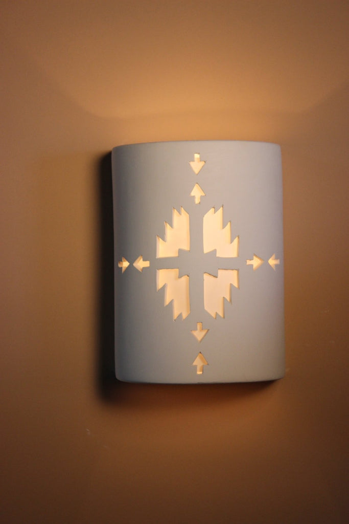 B815 Ceramic Cylinder Lighted Wall Sconce Anyway